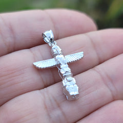 Colgante de tótem de oro de 14 quilates o 18 quilates