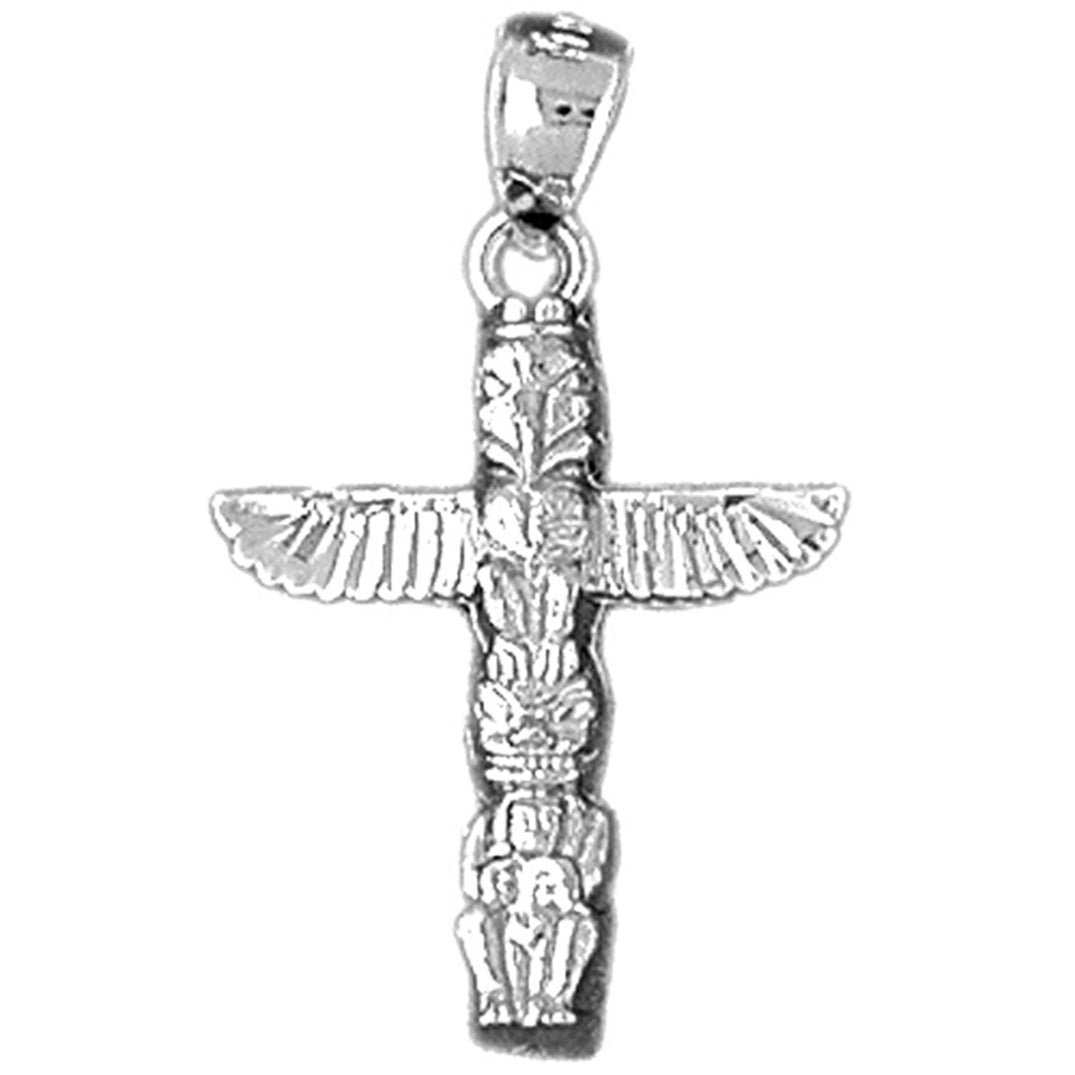 14K or 18K Gold Totem Pole Pendant