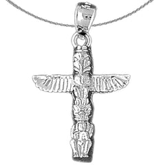14K or 18K Gold Totem Pole Pendant