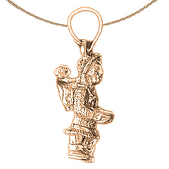 Eskimo-Anhänger aus 10 Karat, 14 Karat oder 18 Karat Gold