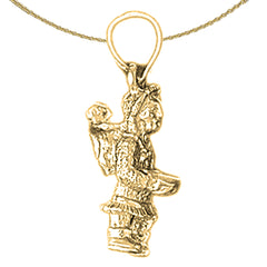 Eskimo-Anhänger aus 10 Karat, 14 Karat oder 18 Karat Gold