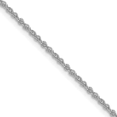 10K White Gold 1.3mm Sparkle Singapore Chain