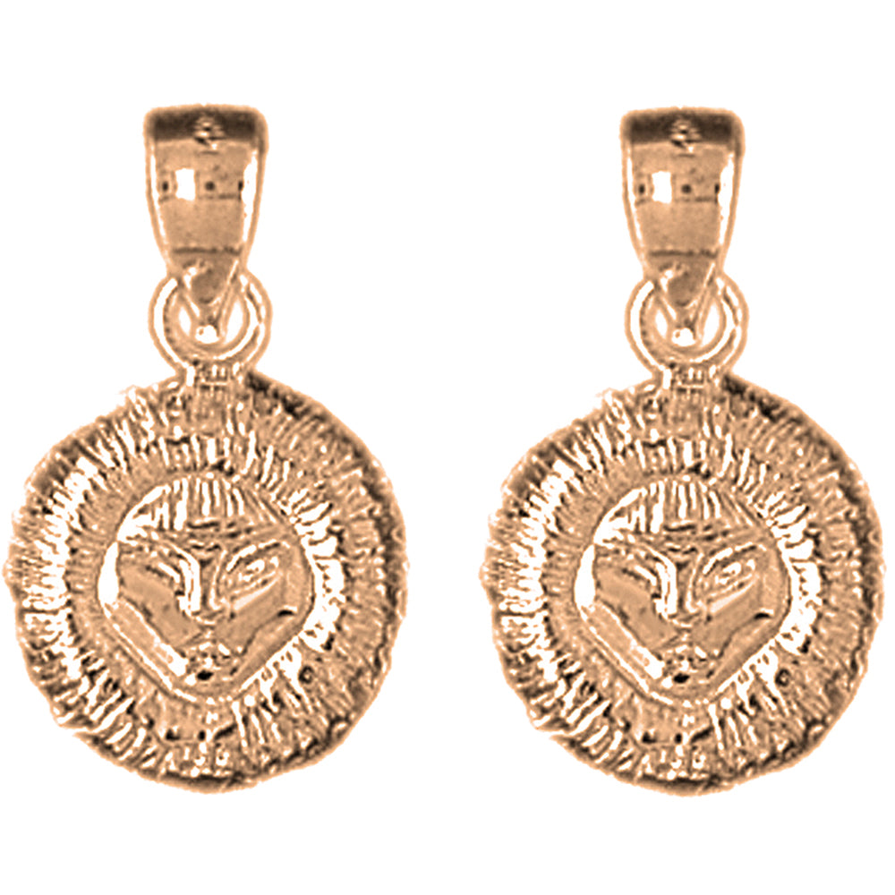 14K or 18K Gold 21mm Eskimo Earrings