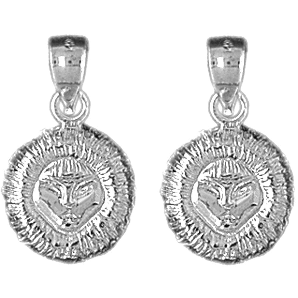 Sterling Silver 21mm Eskimo Earrings