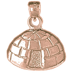 14K or 18K Gold Igloo Pendant