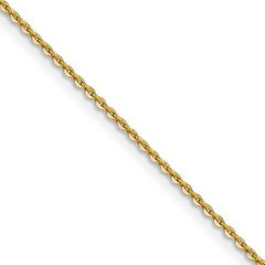 10K Yellow Gold 1.0mm Diamond-cut Cable Chain