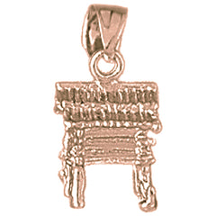 10K, 14K or 18K Gold Sled Pendant