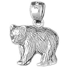 10K, 14K or 18K Gold Bear Pendant