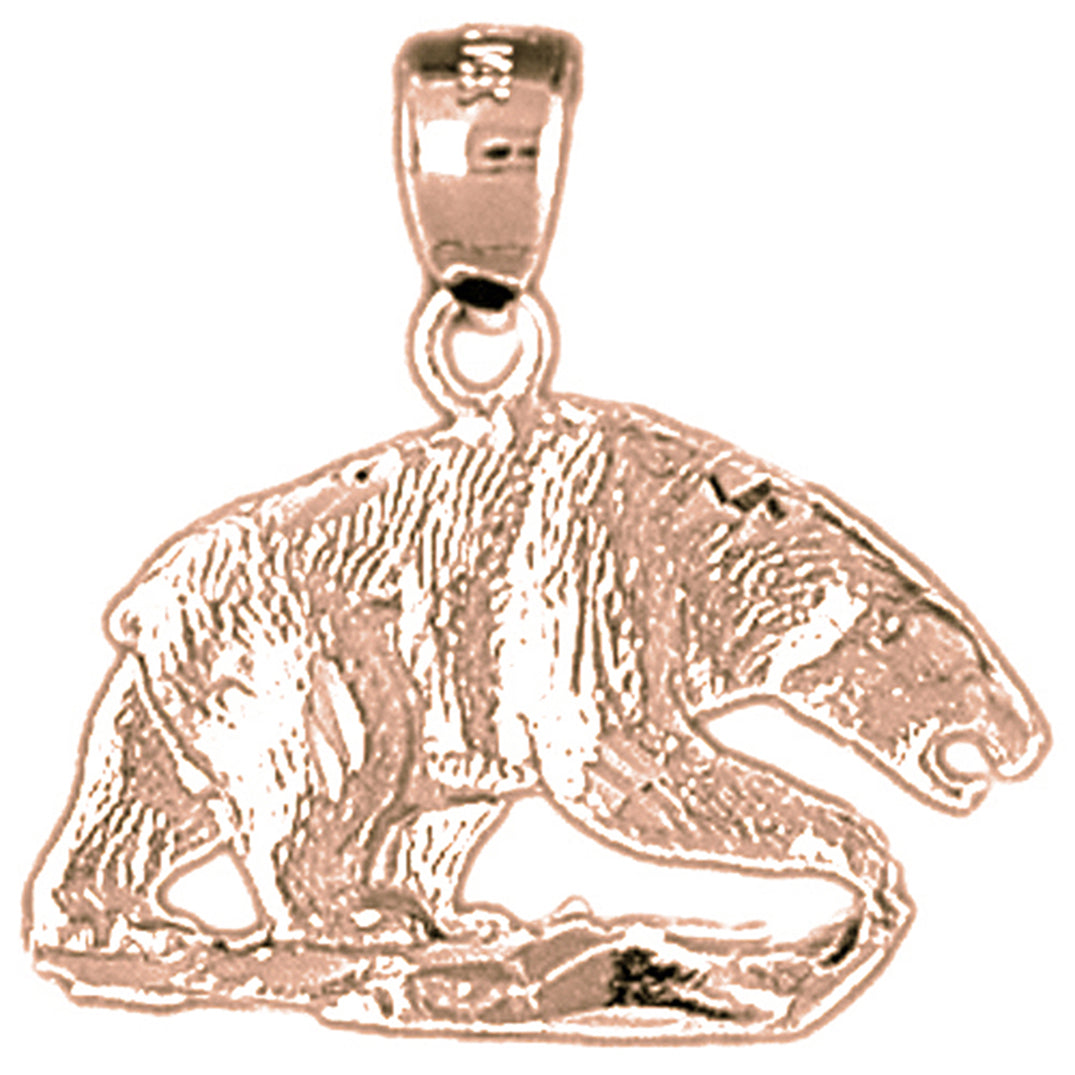 10K, 14K or 18K Gold Bear Pendant