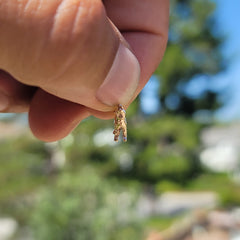 14K or 18K Gold Wolf Pendant