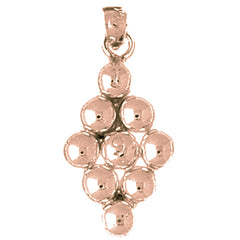10K, 14K or 18K Gold 9 Ball Pool Pendant