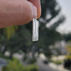 10K, 14K or 18K Gold Backgammon Pendant