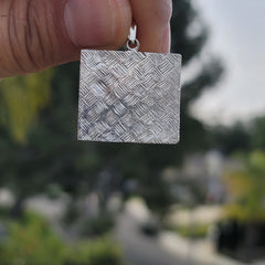 10K, 14K or 18K Gold Backgammon Pendant