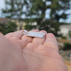 10K, 14K or 18K Gold Backgammon Pendant