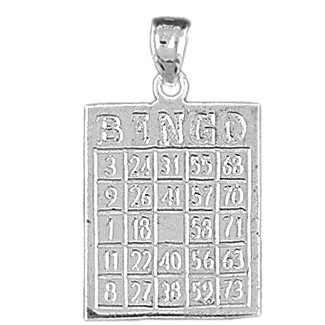 14K or 18K Gold Bingo Pendant