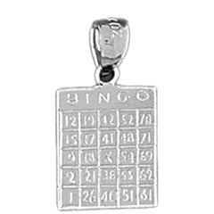 14K or 18K Gold Bingo Pendant