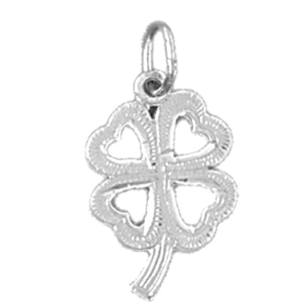 14K or 18K Gold Shamrock, Clover Pendant