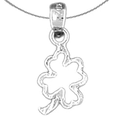 14K oder 18K Gold Kleeblatt, Kleeblatt Anhänger