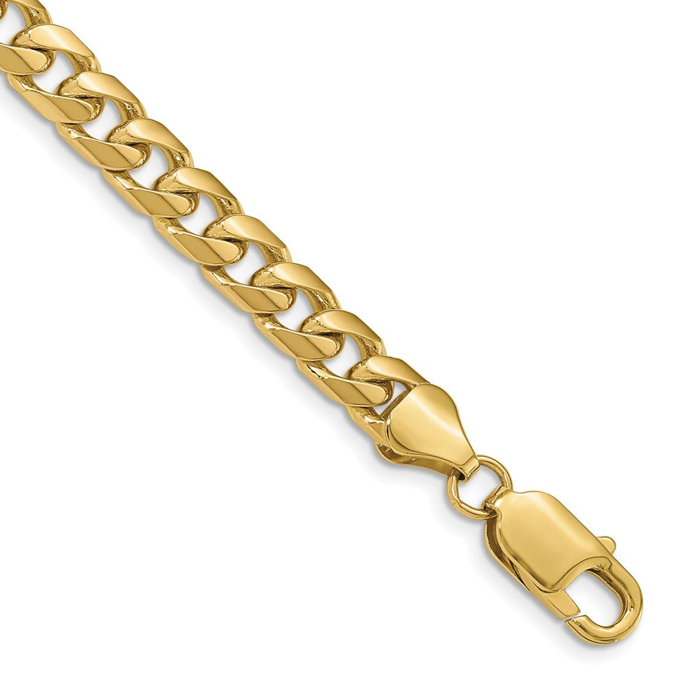 10K Yellow Gold 6.25mm Solid Miami Cuban Chain