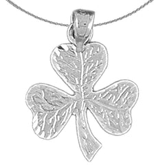 14K or 18K Gold Shamrock, Clover Pendant
