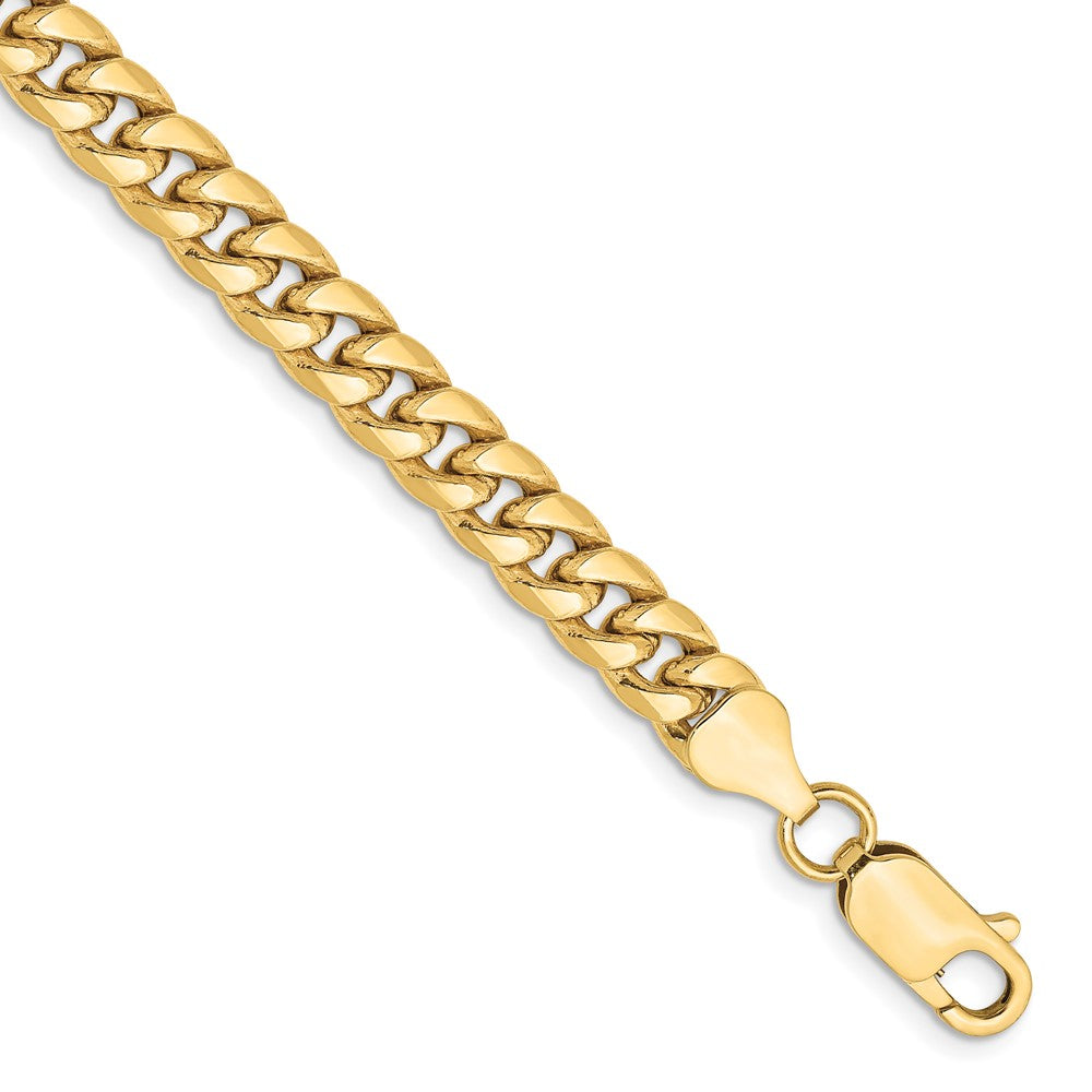 10K Yellow Gold 6mm Semi-Solid Miami Cuban Chain
