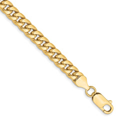 10K Yellow Gold 6mm Semi-Solid Miami Cuban Chain