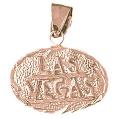 10K, 14K or 18K Gold Las Vegas Pendant