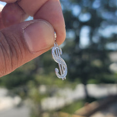 14K or 18K Gold Dollar Sign Pendant