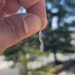 14K oder 18K Gold Dollarzeichen Anhänger