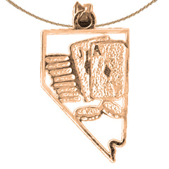 Colgante Nevada de Oro de 14K o 18K