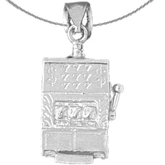 10K, 14K or 18K Gold Slot Machine Pendant