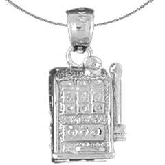 10K, 14K or 18K Gold Slot Machine Pendant