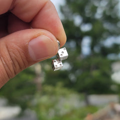 14K or 18K Gold Dice Pendant