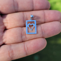 14K or 18K Gold Playing Cards, Ace Of Hearts Pendant