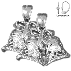 14K or 18K Gold Christmas Bells Earrings