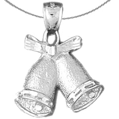 10K, 14K or 18K Gold Christmas Bells Pendant