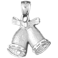 10K, 14K or 18K Gold Christmas Bells Pendant