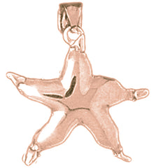 10K, 14K or 18K Gold Christmas Star Pendant