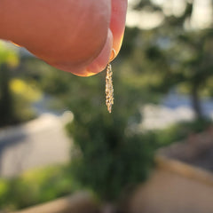 Colgante de copos de nieve de oro de 14 quilates o 18 quilates