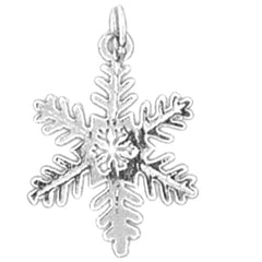 14K or 18K Gold Snow Flake Pendant