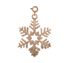 14K or 18K Gold Snow Flake Pendant
