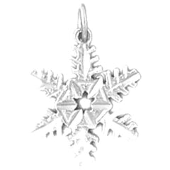 14K or 18K Gold Snow Flake Pendant