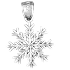 14K or 18K Gold Snow Flake Pendant