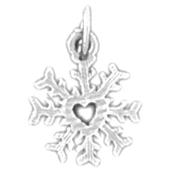 14K or 18K Gold Snow Flake Pendant