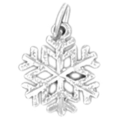 14K or 18K Gold Snow Flake Pendant