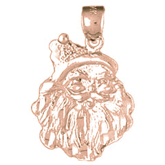14K or 18K Gold Santa Clause Pendant