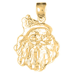 14K or 18K Gold Santa Clause Pendant