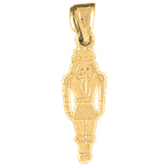 14K or 18K Gold Nut Cracker Pendant
