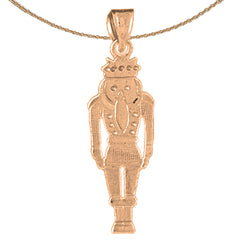 Colgante de galleta de nueces de oro de 14 quilates o 18 quilates