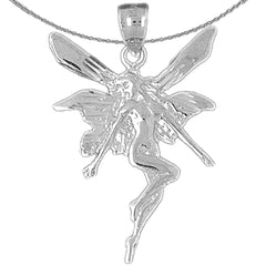 10K, 14K or 18K Gold Fairy Pendant